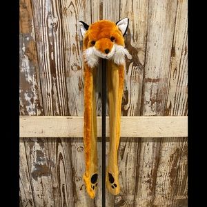 Fox Unisex winter hat with mittens